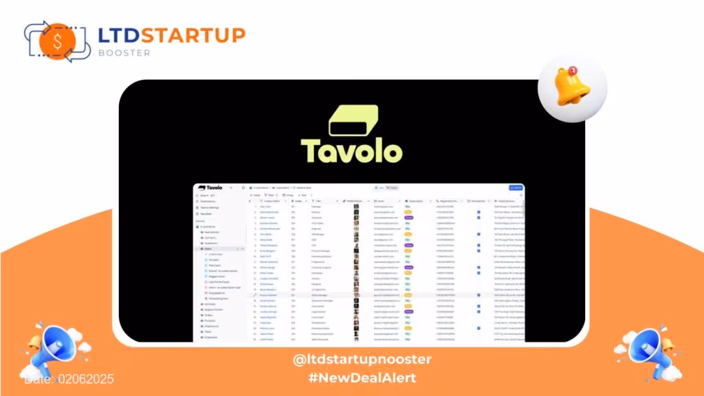[New LTD] Tavolo - Build no-code apps with your data cover