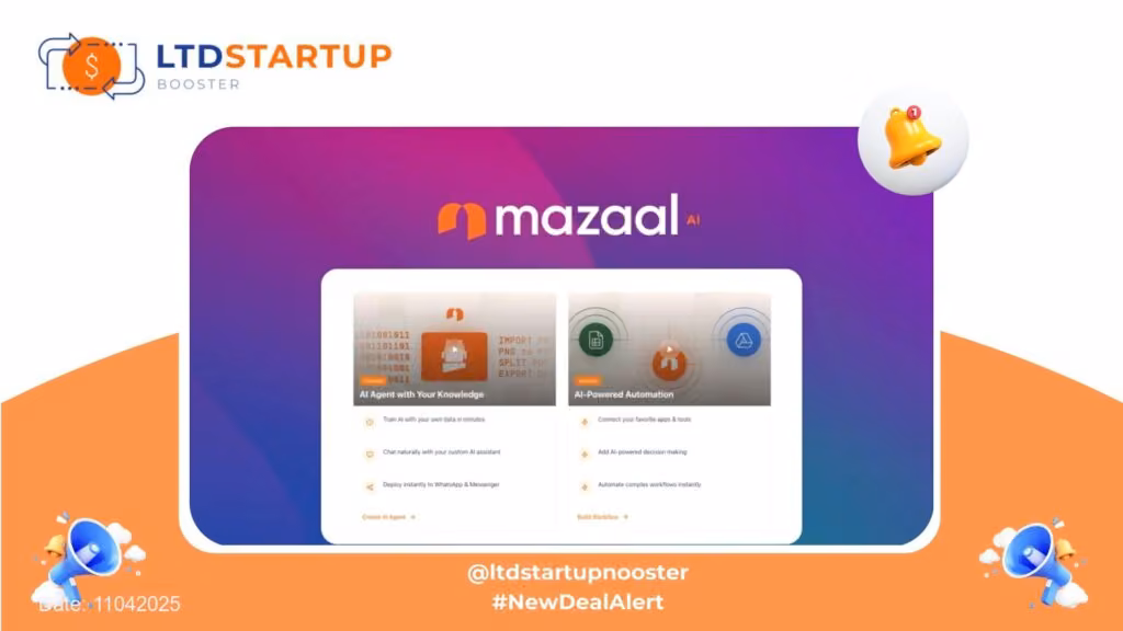 [New LTD] Mazaal AI - Automate workflows with AI agents cover