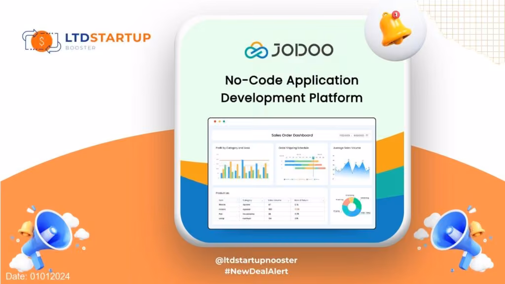 Nuova Alert LTD - JODOO: Piattaforma No-code per i tuoi dati, flusso di lavoro, Dashboard, copertina