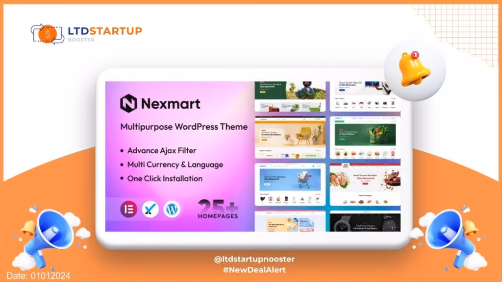 Nexmart - Multi amaçlı WooCommerce WordPress Tema kapağı