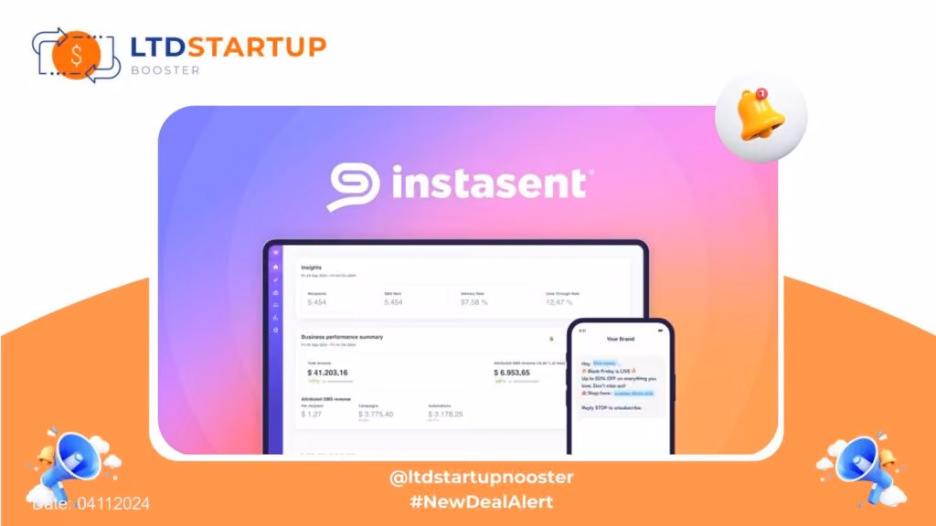 [नया लिमिटेड] Instasent एसएमएस - एसएमएस अभियान कवर के साथ अधिक बिक्री ड्राइव करें