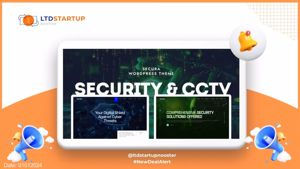Secura - CCTV 및 보안 WordPress 테마 커버
