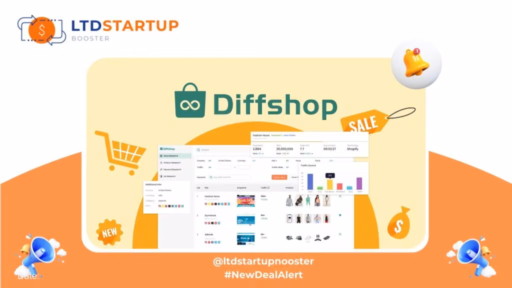 New Lifetime Deal Alert - Diffshop - Scopri i migliori venditori e i prodotti in trend con Diffshop. copertina