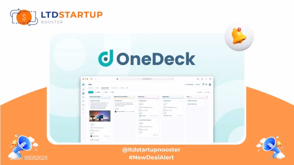 [New LTD] OneDeck - Manage projects, clients, and operations cover