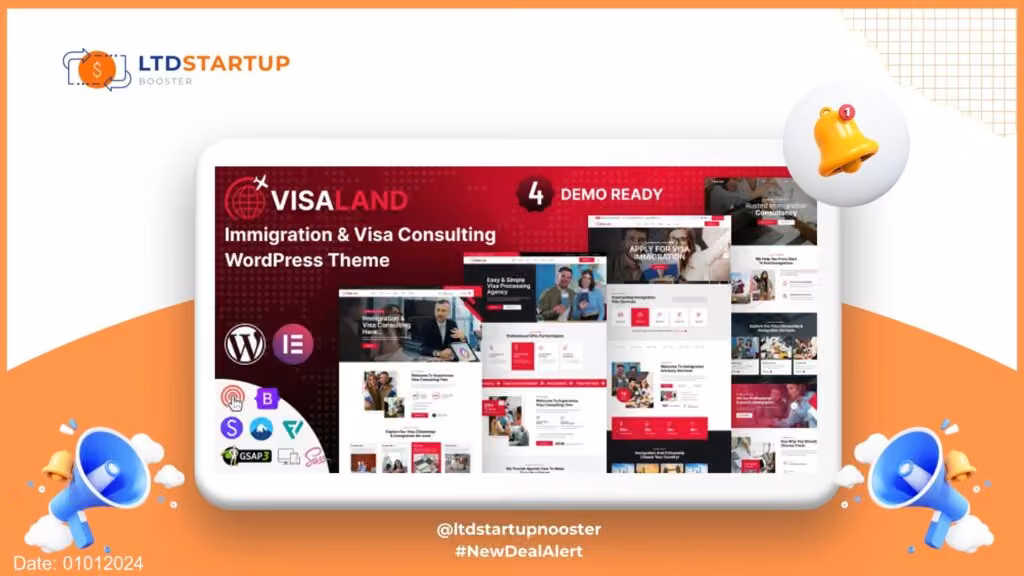 Visaland - Immigrazione e Visa Consulting WordPress copertura tematica