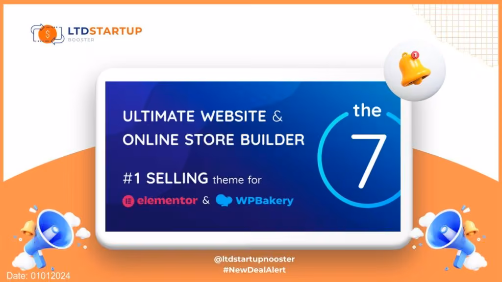 Il 7 — Ultimate Website & Online Store Builder per WordPress e WooCommerce copertura