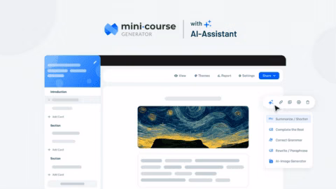 AI Asistanı ile Mini Ders Jeneratör