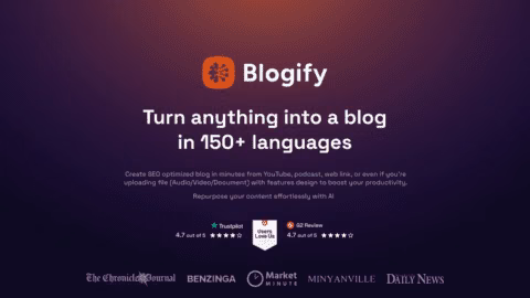 Blogify (Back in Apr 2024 )