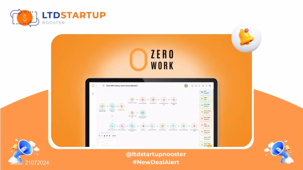[New LTD] ZeroWork - Automate repetitive browser activity cover