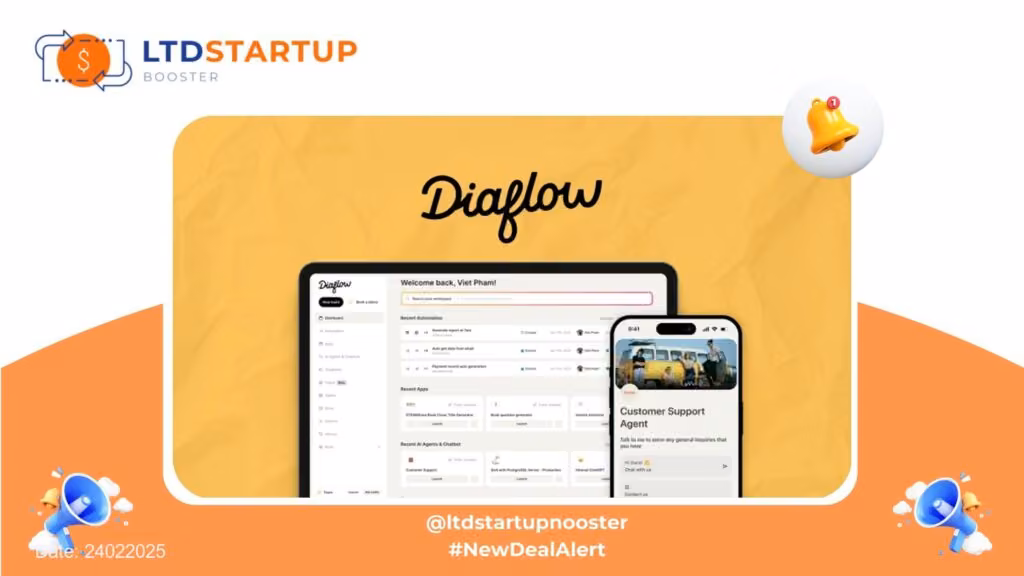 [New LTD] Diaflow - Construisez des applications à moteur d'IA pour les tâches d'affaires