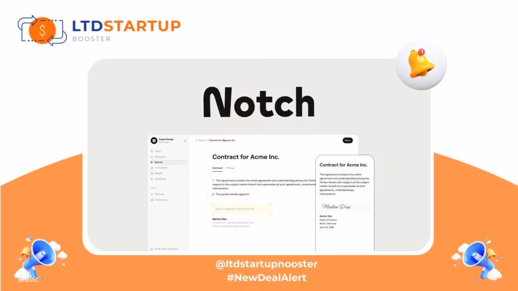 [New LTD] Notch - Progetto, segno, & gestire documenti copertura