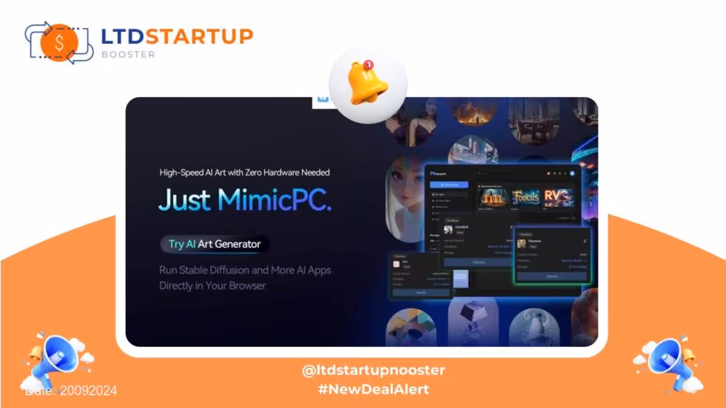 Nuova Alert LTD - MimicPC Lifetime Deal - $59 - Copertura esclusiva per le offerte