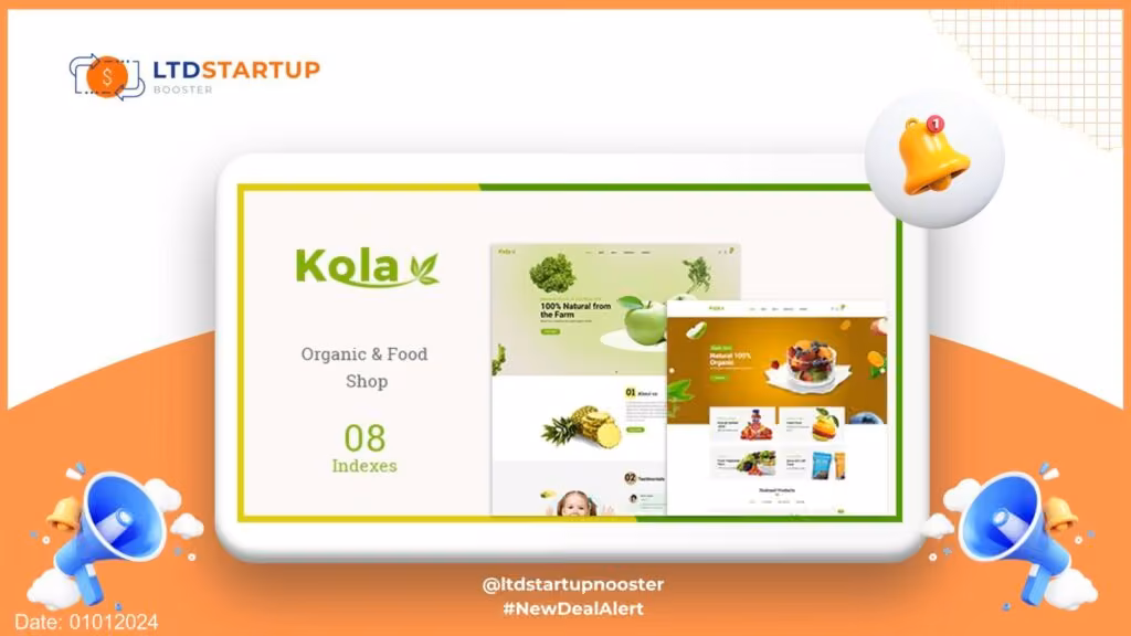 Kola - Organic & Food WooCommerce WordPress Theme cover