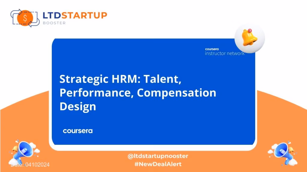 [Iniziare a imparare nuova abilità] HRM strategico: Talent, Performance, Copertura di progettazione di compensazione