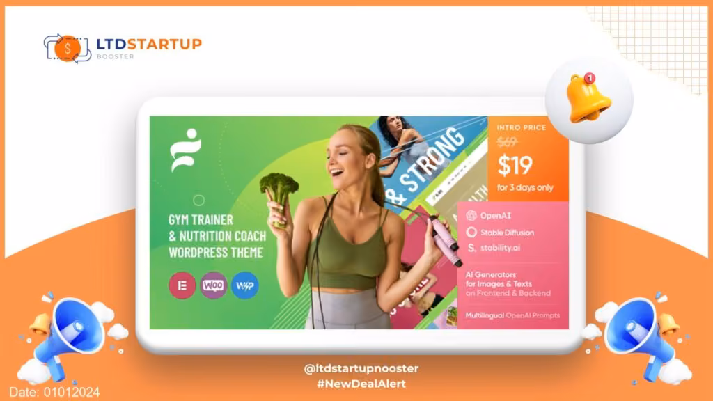 Glare - Dietitian & Health Coach WordPress tema copertura
