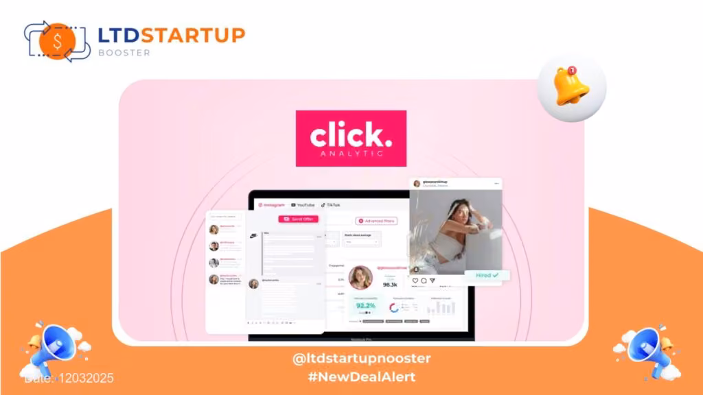 [New LTD] Click Analytic - Scale your influencer marketing cover