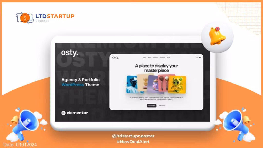 Osty – Creative Agency and Portfolio Theme cover