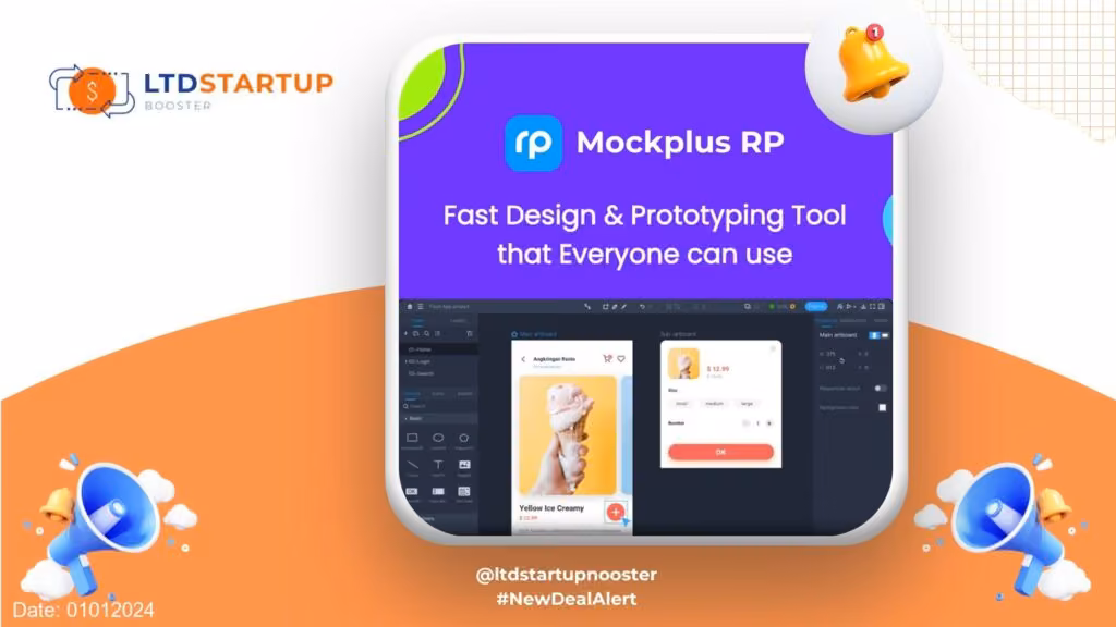 Nuova Alert LTD - Mockplus RP Lifetime Deal cover
