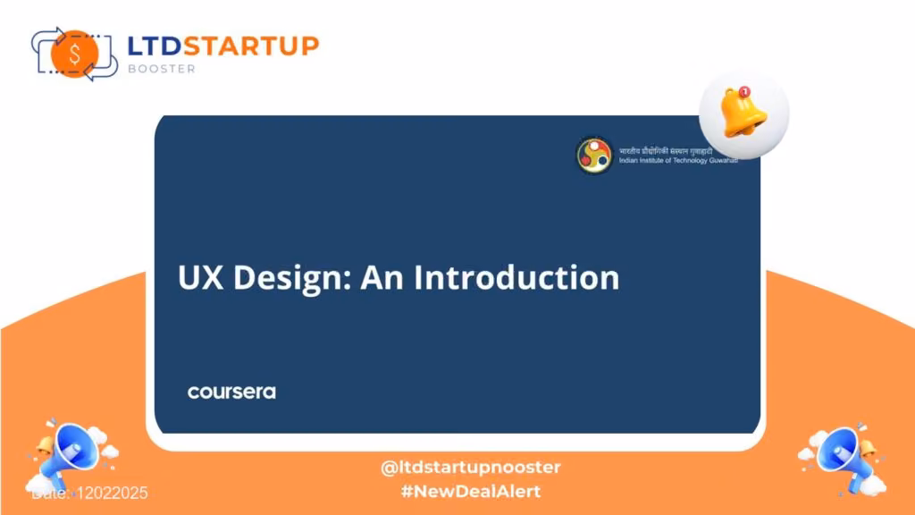 [Start Learning New Skill] UX 디자인: 소개 커버
